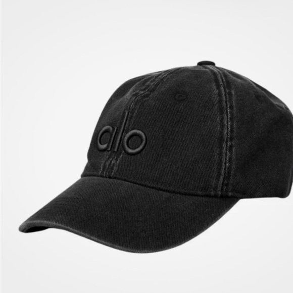 Alo Washed Black Baseball Cap - Picture 2 of 6